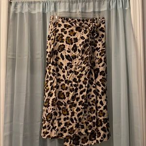 Leopard Midi Skirt